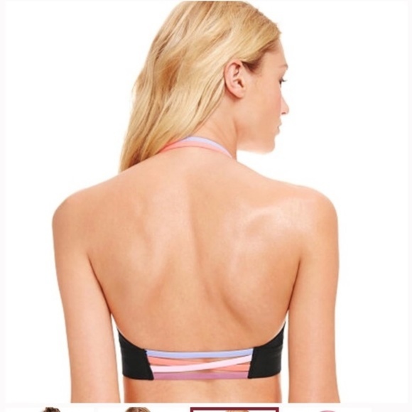 NWT VS Pink Halter Sports Bra SZ S & M - Picture 3 of 3